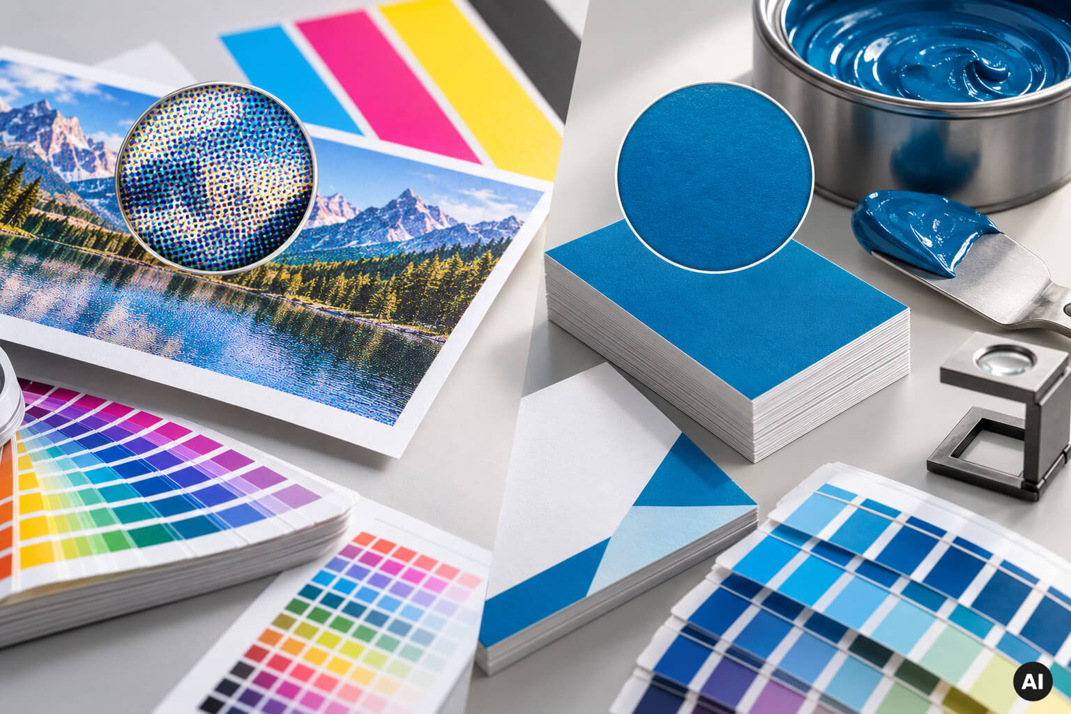 CMYK oder Volltonfarbe? Unterschiede, Vorteile & Einsatzbereiche