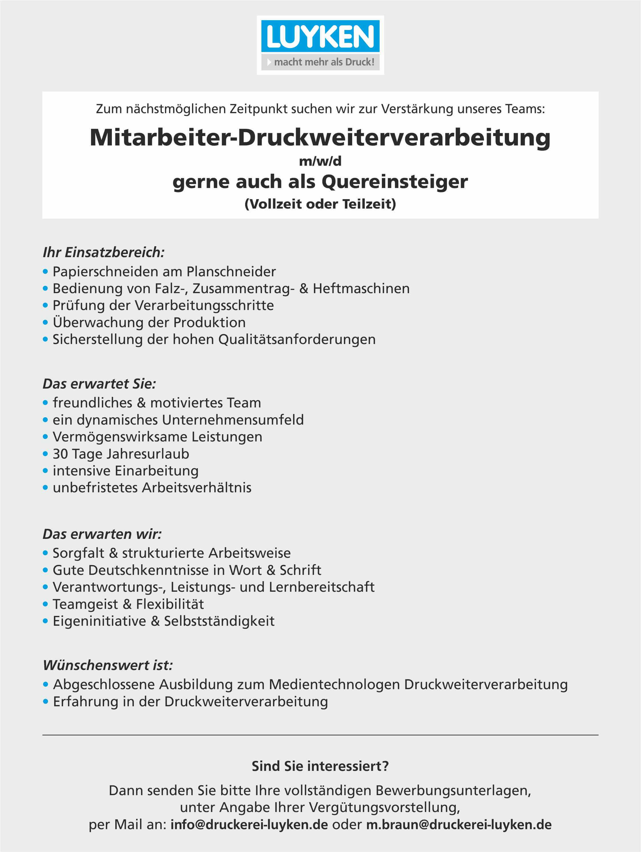 Druckweiterverarbeitung