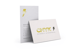 Visitenkarten mit Veredelung