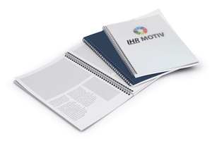 Magazine Wire-O-Bindung mit Polypropylen-Schutzumschlag