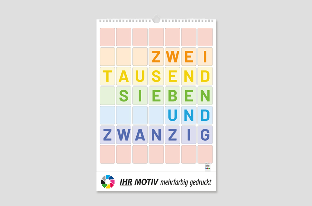 1-Monatsplaner mit Wire-O Bindung, Ausgabe 2027 