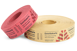 Eintrittskarten  Eintrittskarten-Rollen