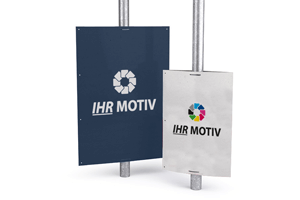 Allwetterplakat mit Folienbeschichtung