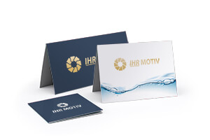 Gruß- und Einladungskarten mit Veredelung